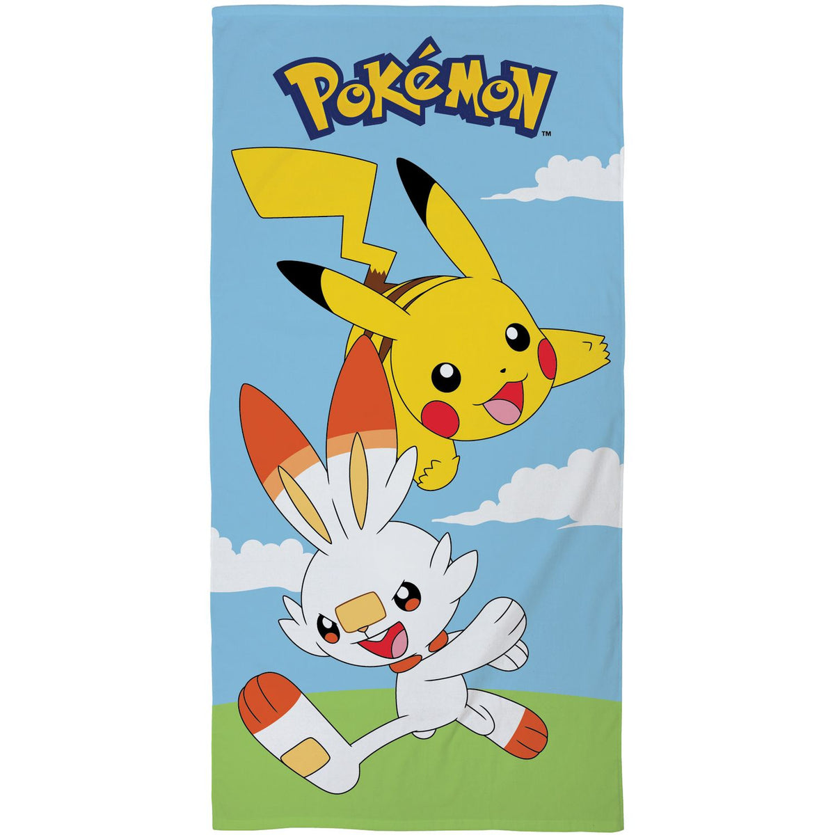 Pokemon Pikachu Scorbunny - Strandtuch - 70 x 140 cm