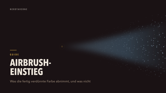 Sprühkegel aus einer Airbrush-Düse
