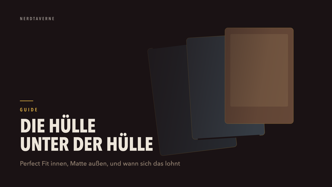 Karte, Innenhülle und Außenhülle versetzt übereinander