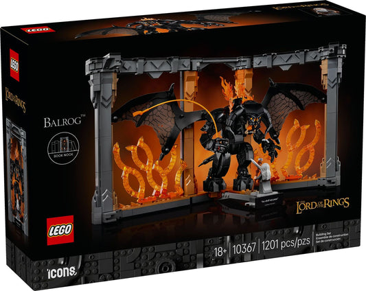 LEGO® Icons 10367 - Der Herr der Ringe: Balrog™ Bücherstütze (1201 Teile)