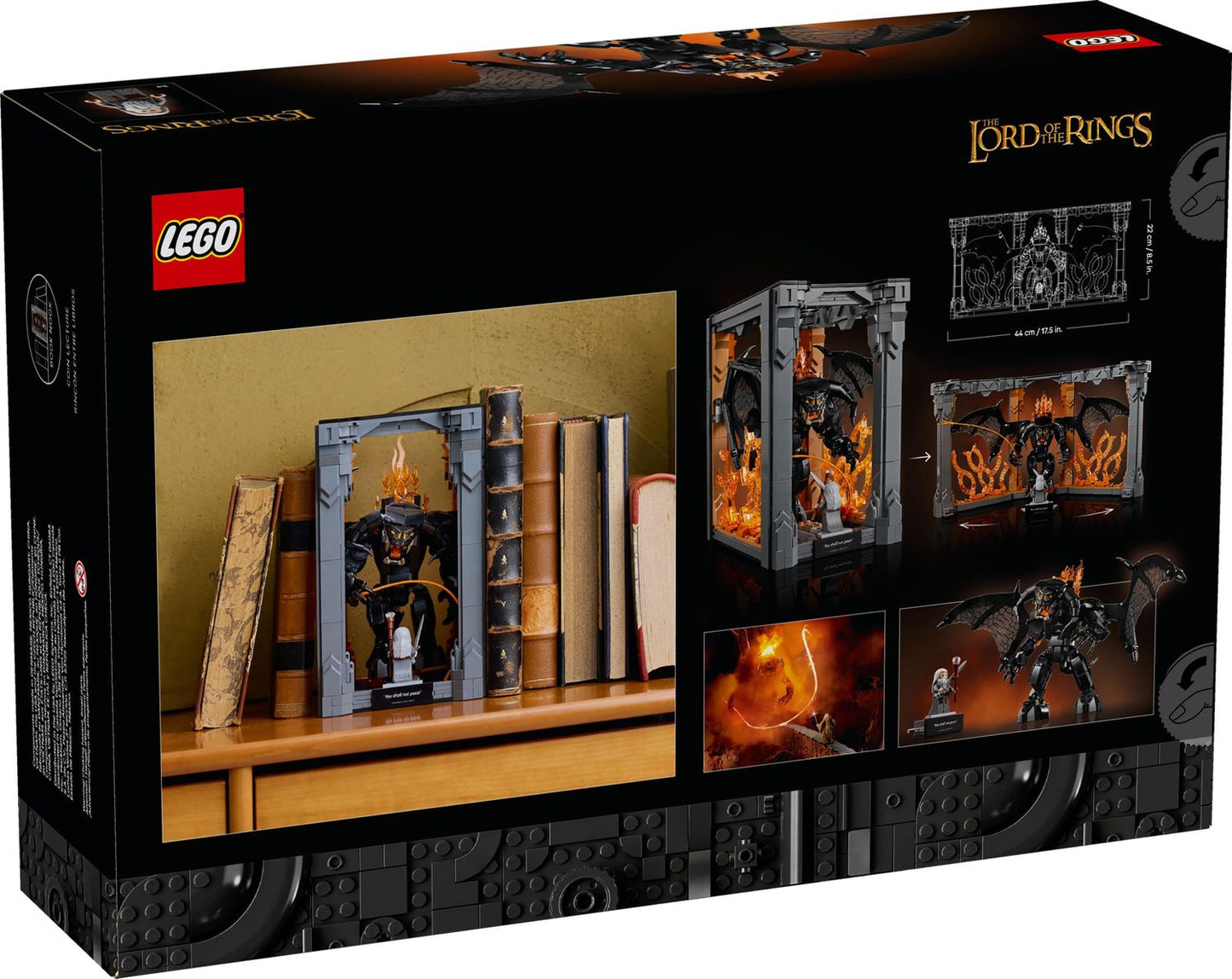 LEGO® Icons 10367 - Der Herr der Ringe: Balrog™ Bücherstütze (1201 Teile)