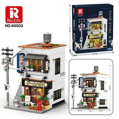 REOBRIX 66503 – Arcade-Spielhalle mit LED (984 Teile)